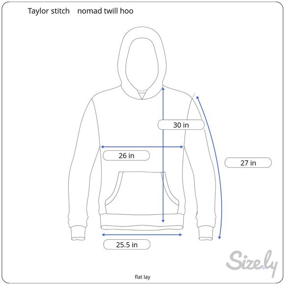Taylor Stitch Nomad Hoodie Navy Twill Limited Edition Kangaroo Pocket Heavy 46 - Picture 10 of 10